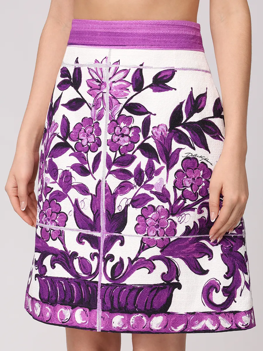 Юбка из хлопка и вискозы