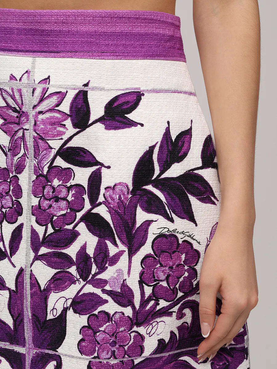 Юбка из хлопка и вискозы