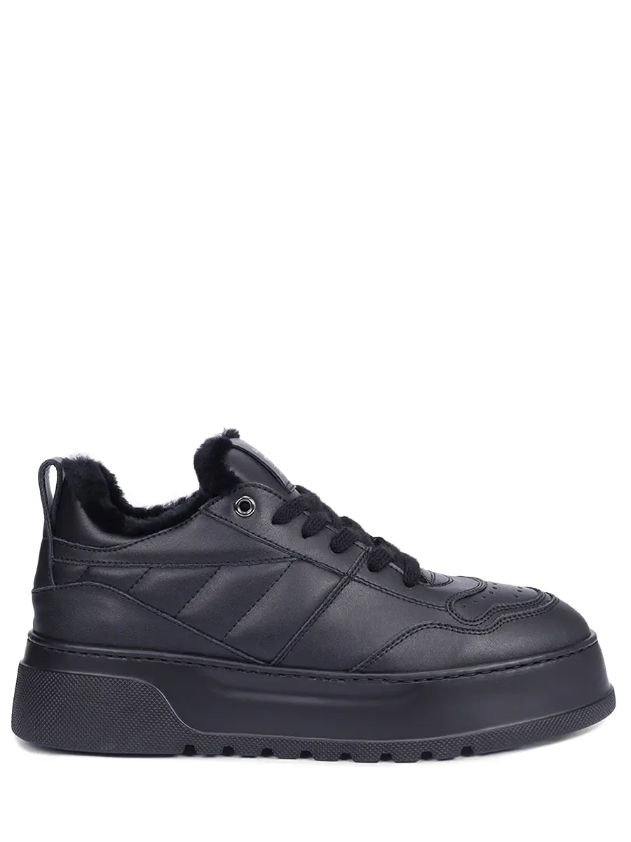 Кеды кожаные на меху