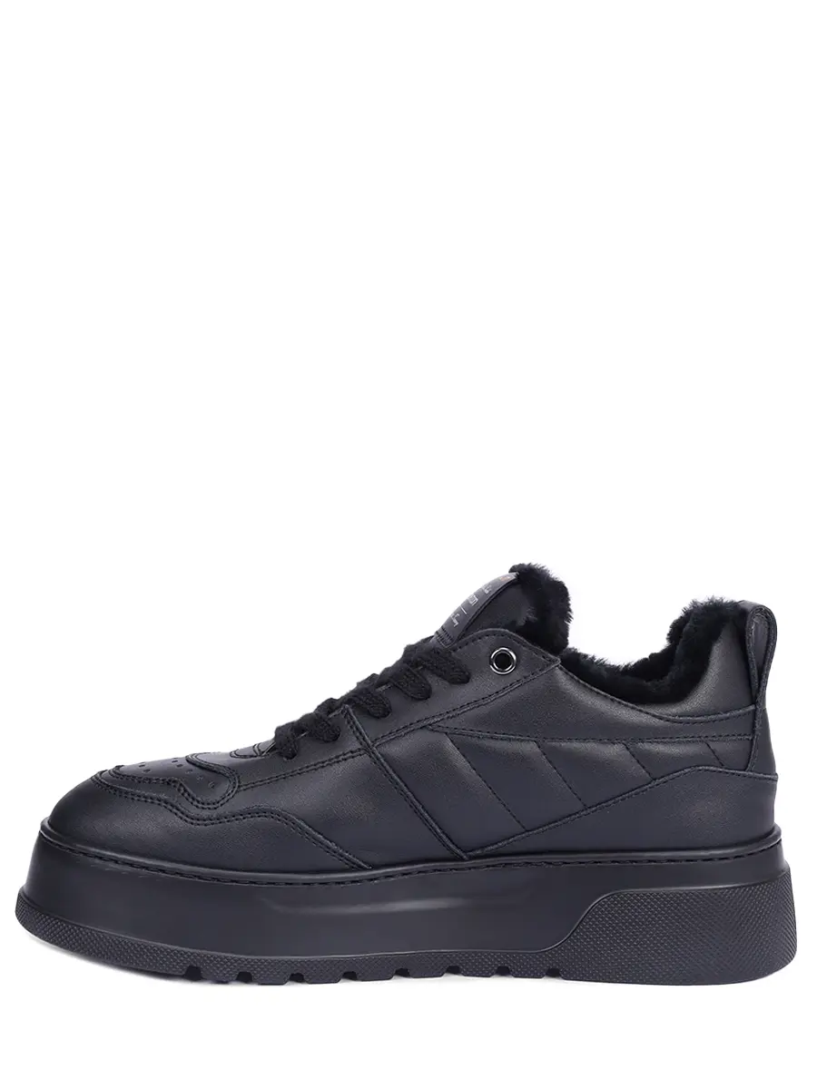 Кеды кожаные на меху