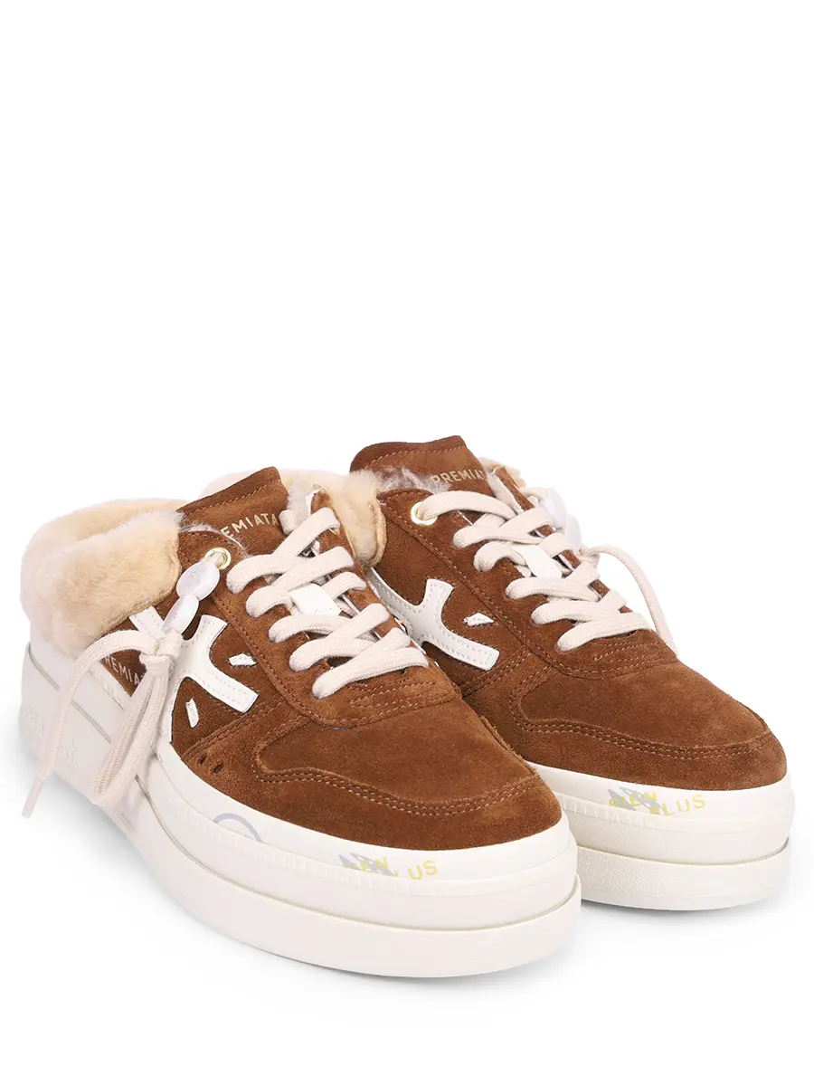 Мюли замшевые на меху Micol