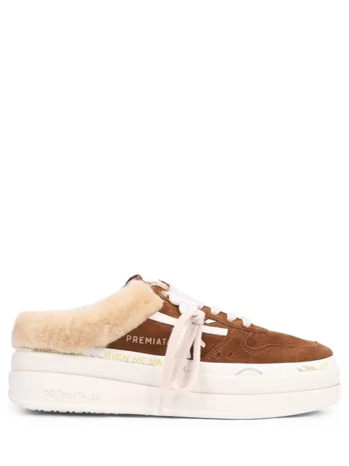 Мюли замшевые на меху Micol PREMIATA