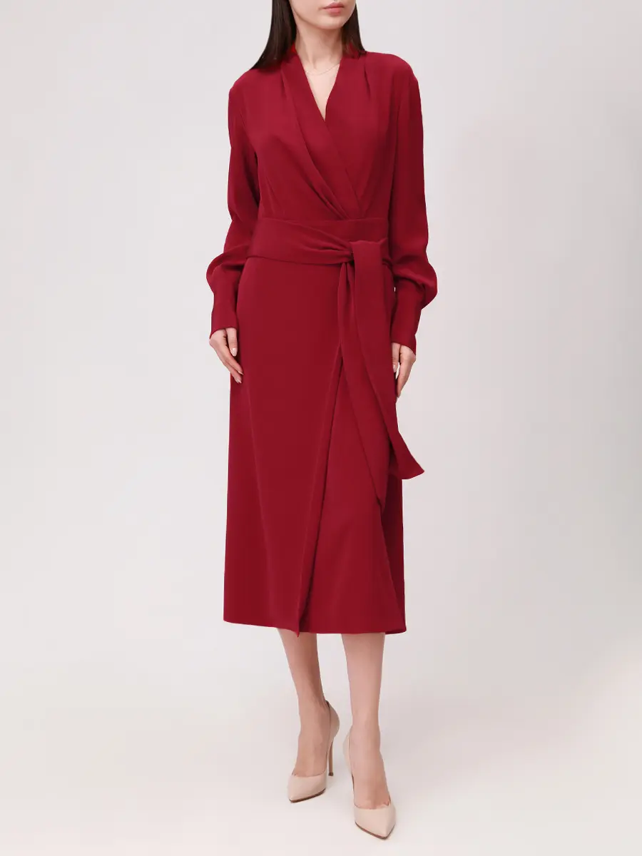 Платье однотонное