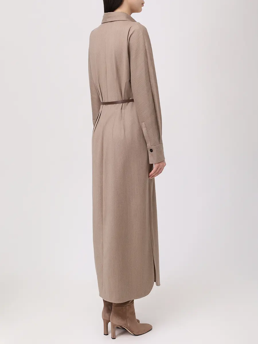 Платье из шерсти и вискозы