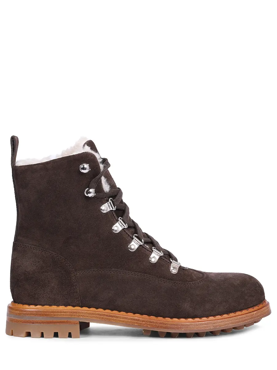 Ботинки замшевые на меху