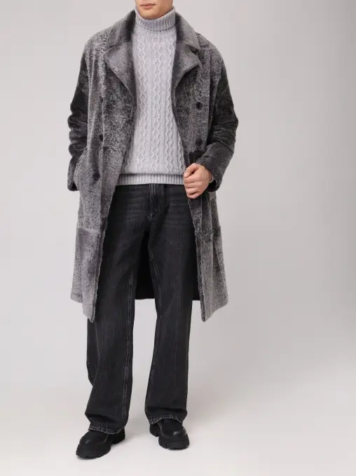 Пальто из овчины YVES SALOMON