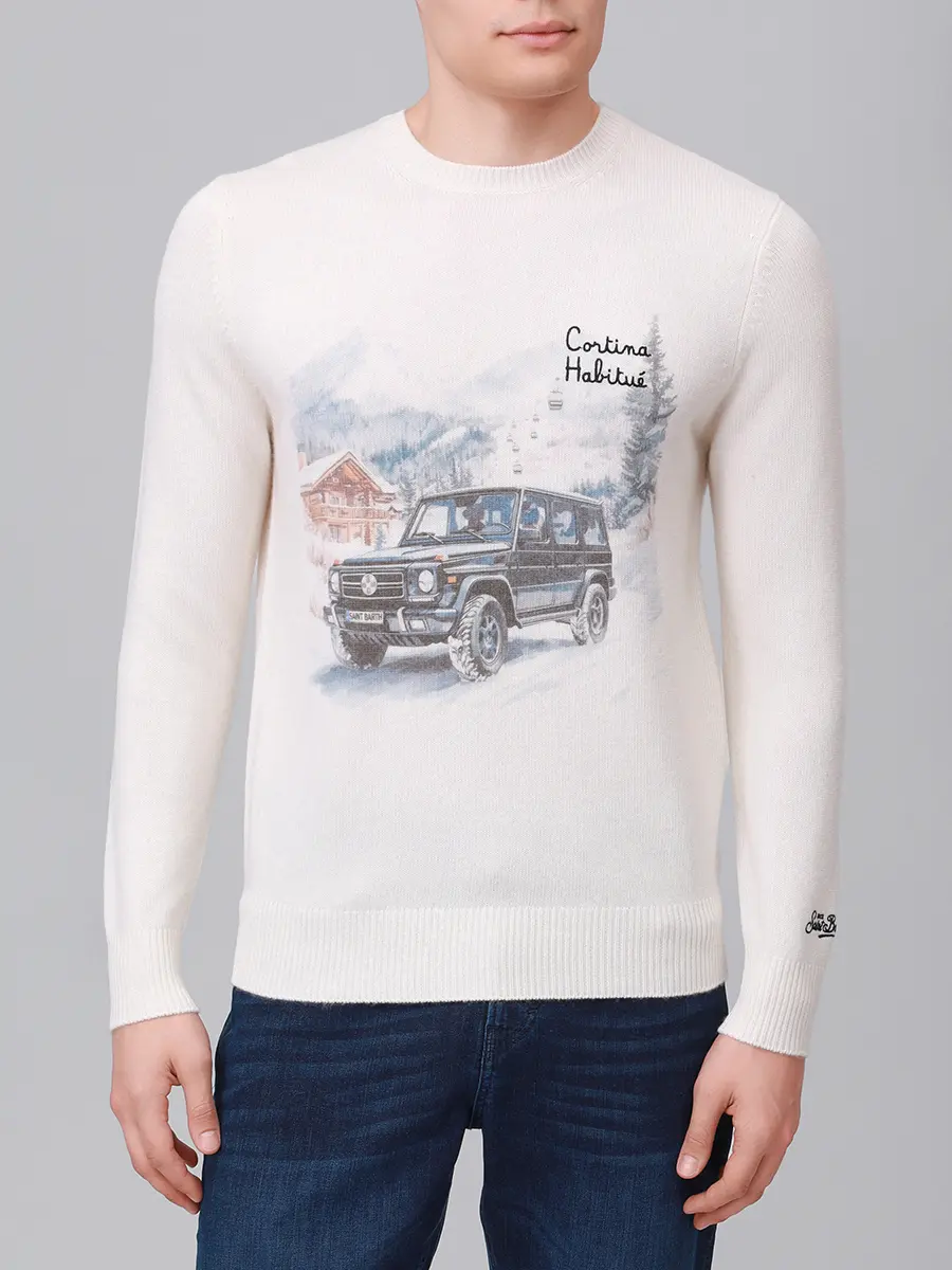 Джемпер из шерсти и вискозы