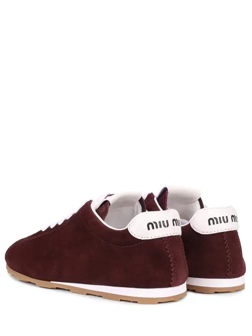 Кроссовки замшевые MIU MIU