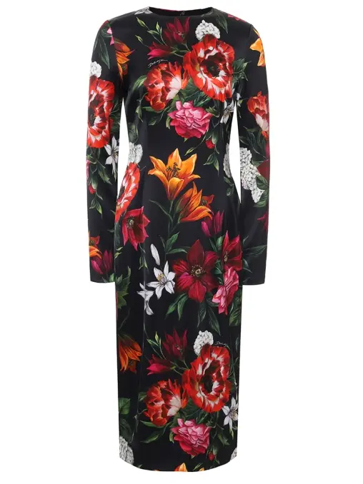 Платье из вискозы DOLCE & GABBANA