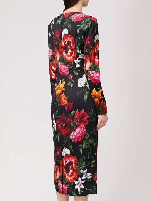 Платье из вискозы DOLCE & GABBANA