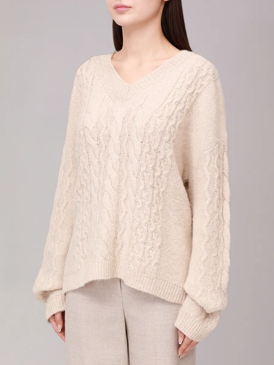 Пуловер шерстяной