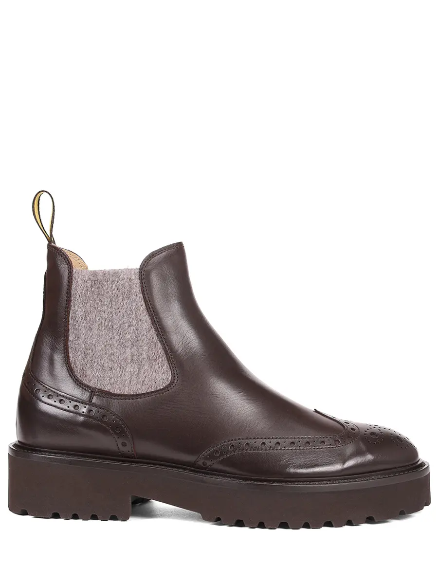 Челси кожаные на меху