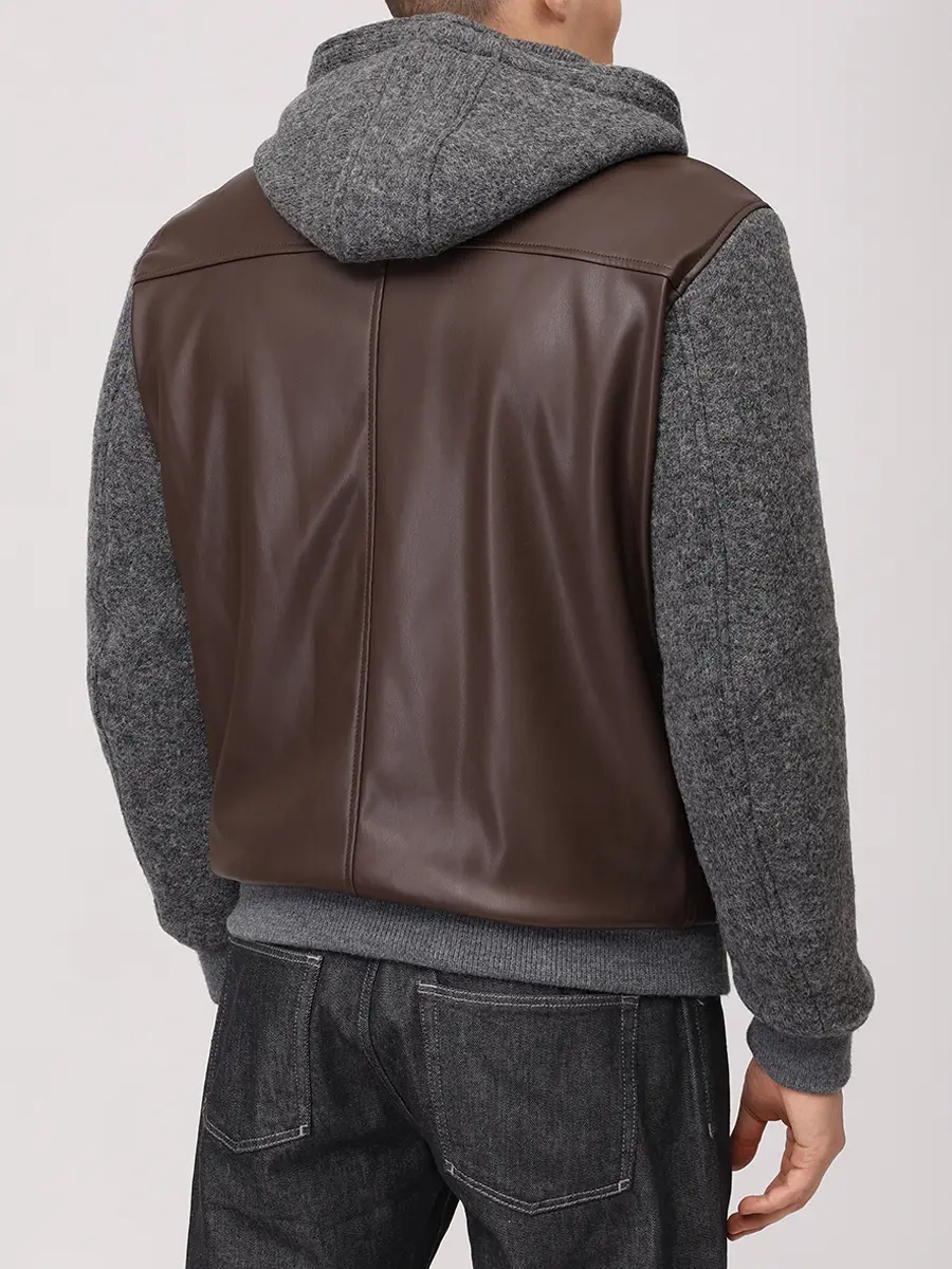 Бомбер комбинированный