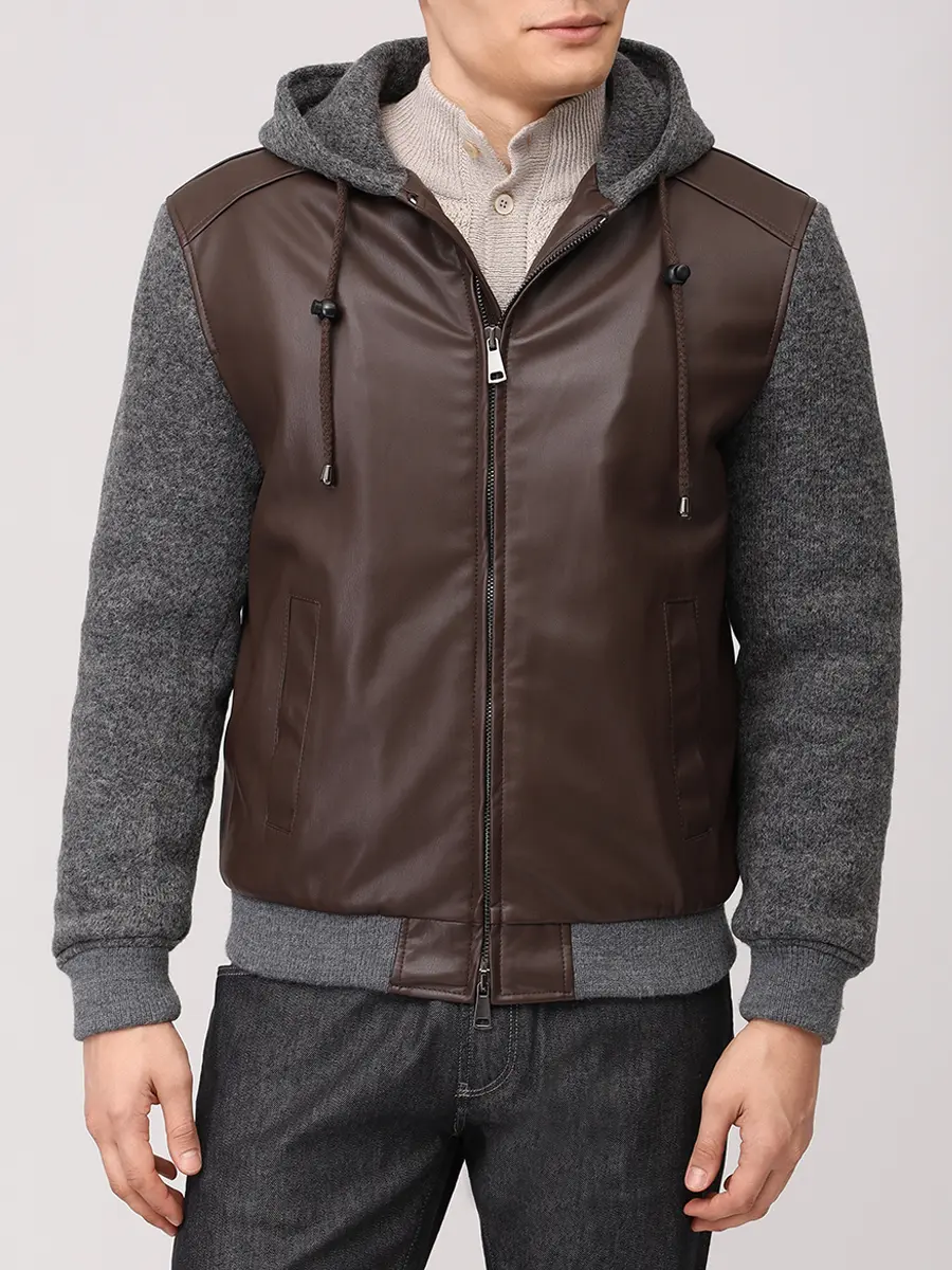 Бомбер комбинированный