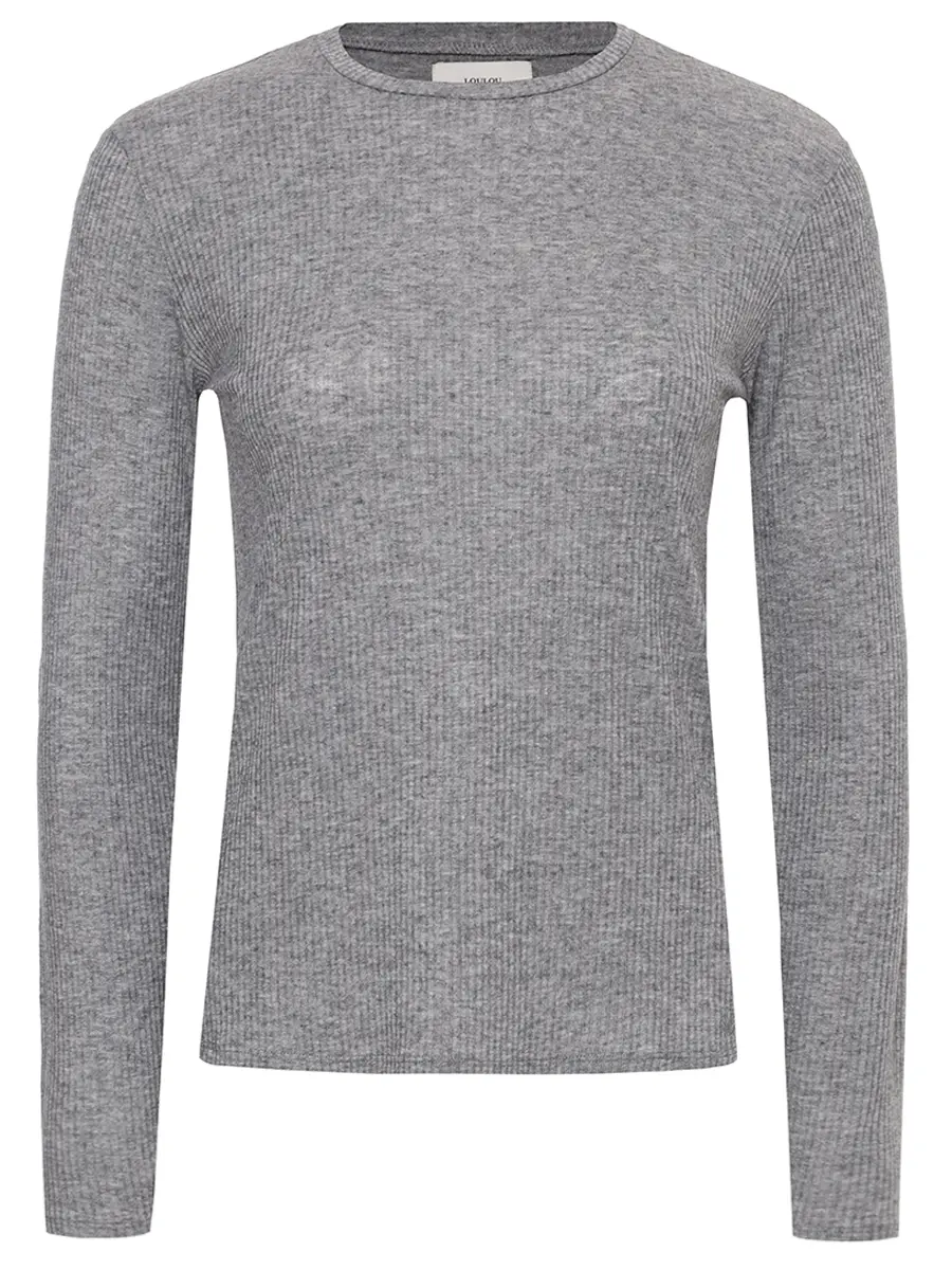 Лонгслив из вискозы и шерсти