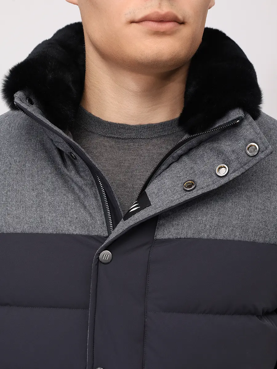 Пуховик стеганый