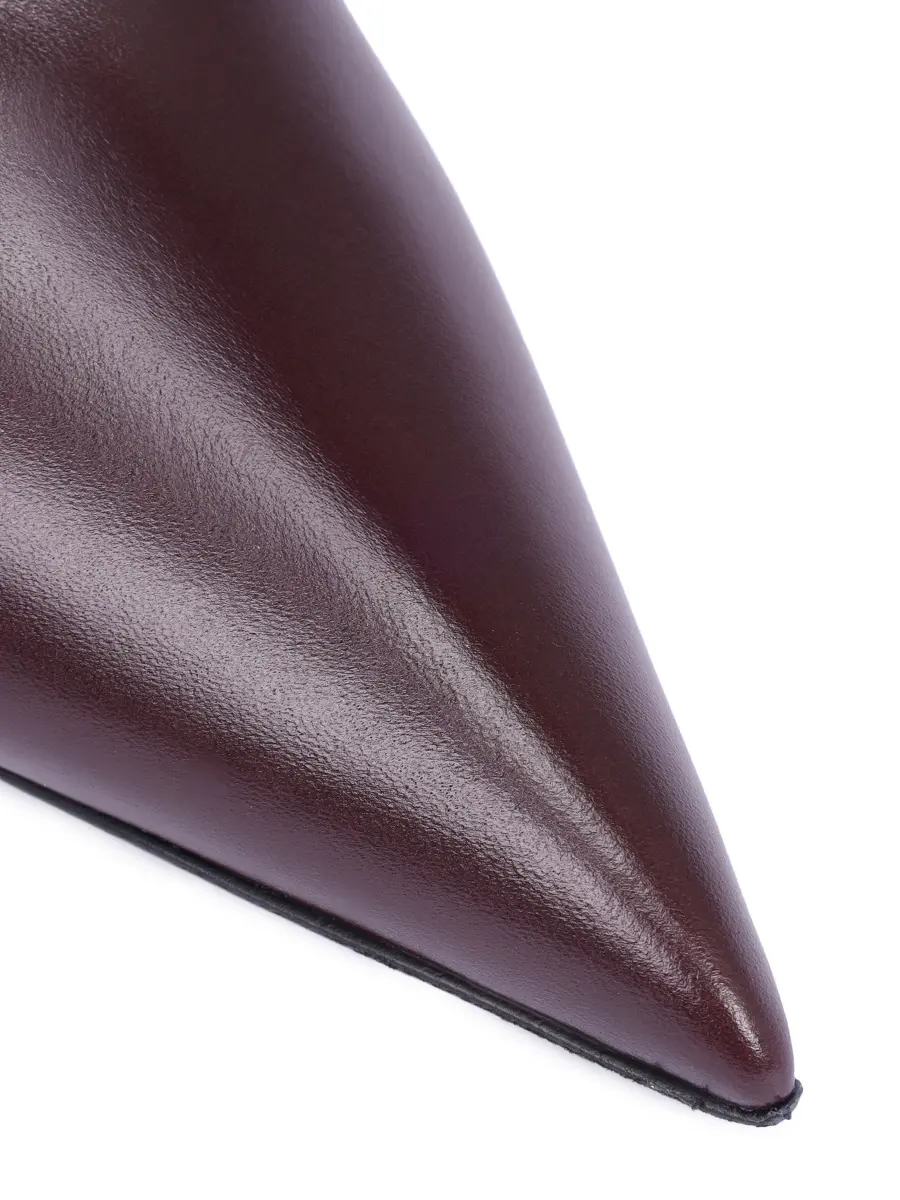 Ботильоны кожаные