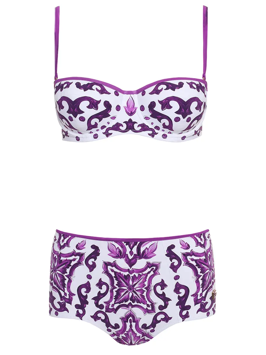 Купальник раздельный с принтом