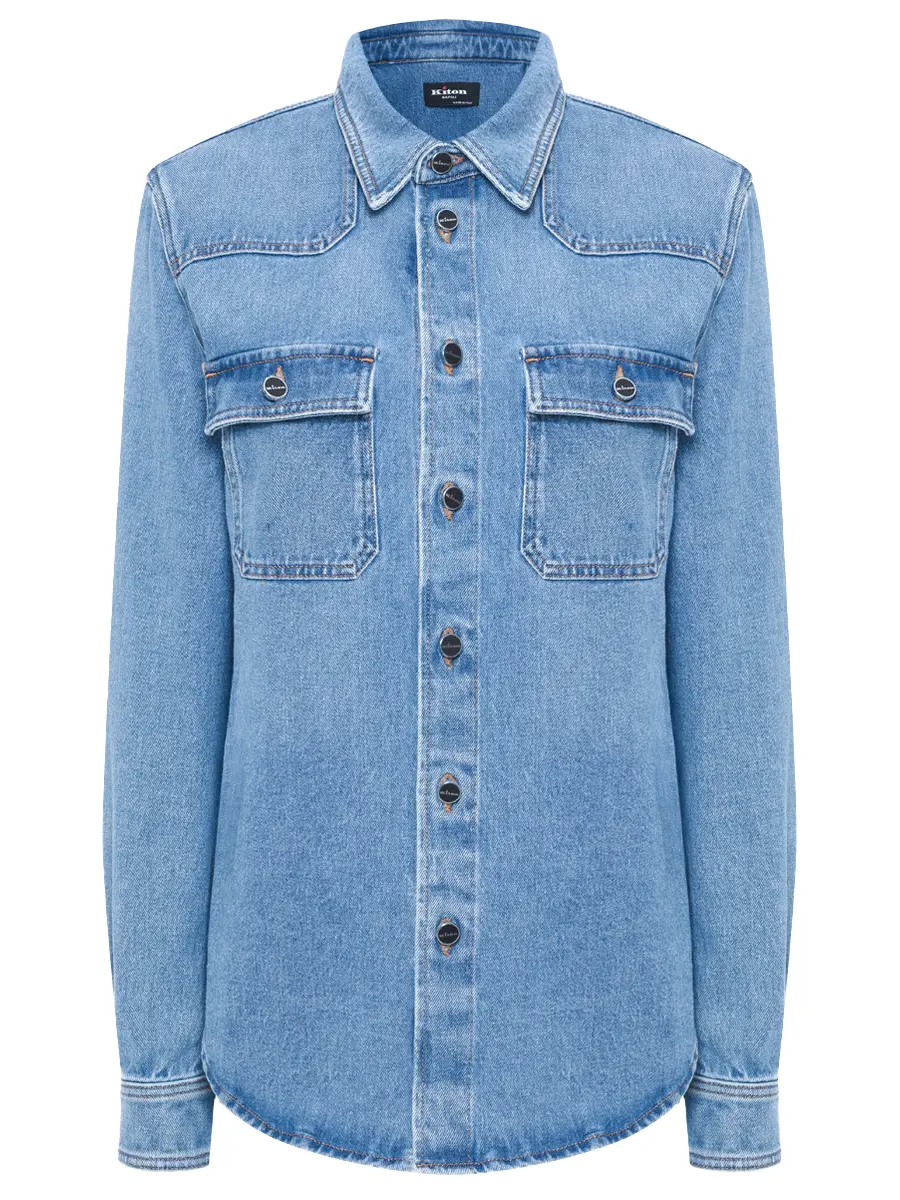 Рубашка джинсовая