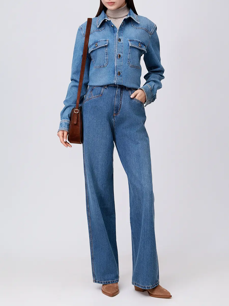 Рубашка джинсовая