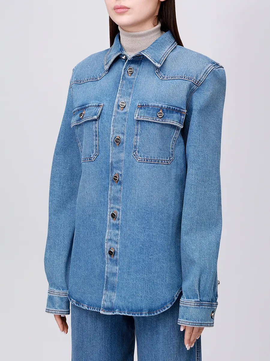 Рубашка джинсовая