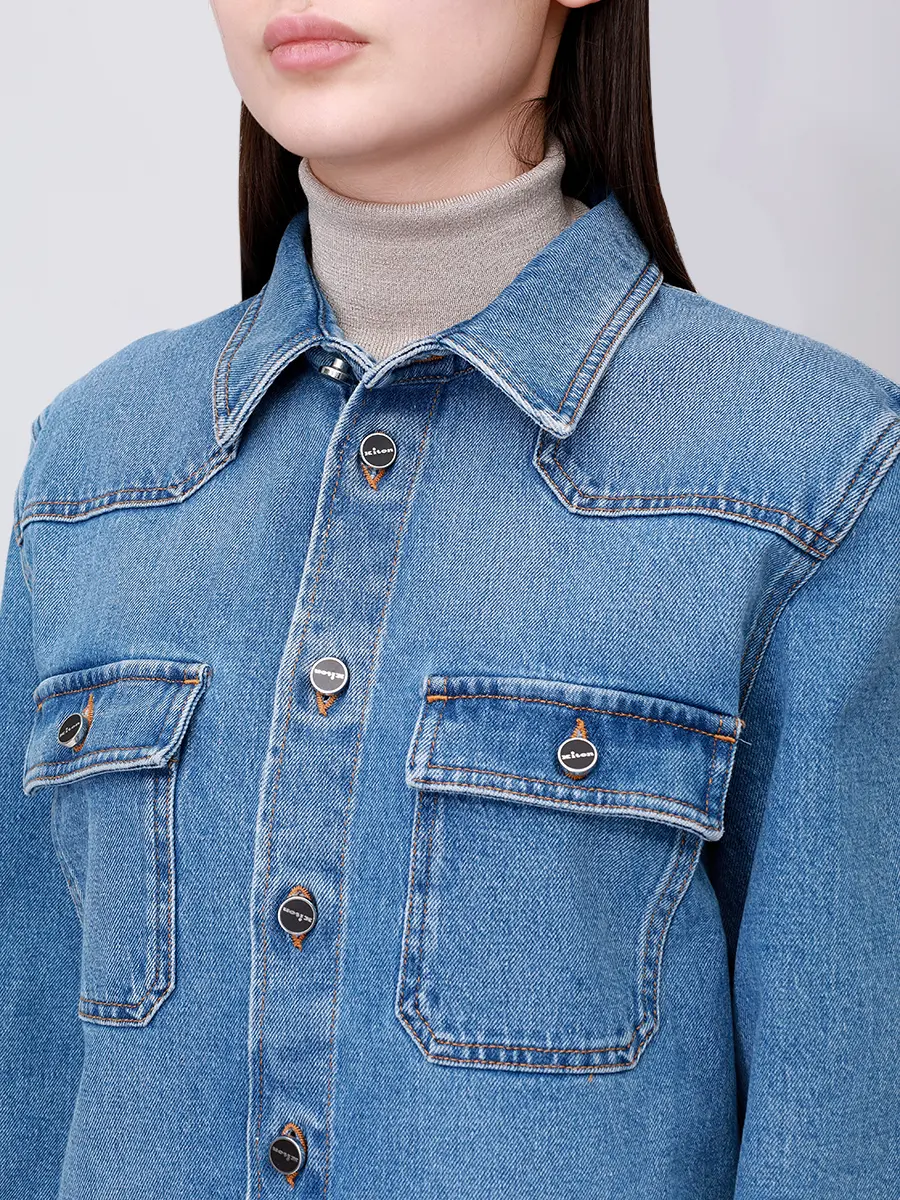 Рубашка джинсовая