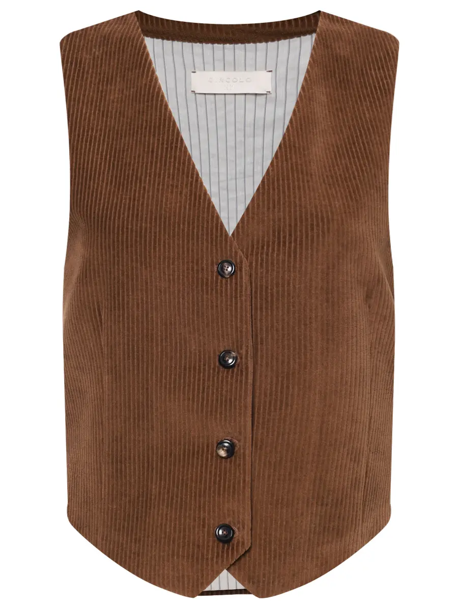 Жилет вельветовый