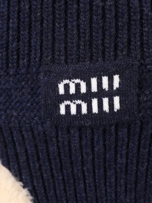 Шапка шерстяная на меху MIU MIU