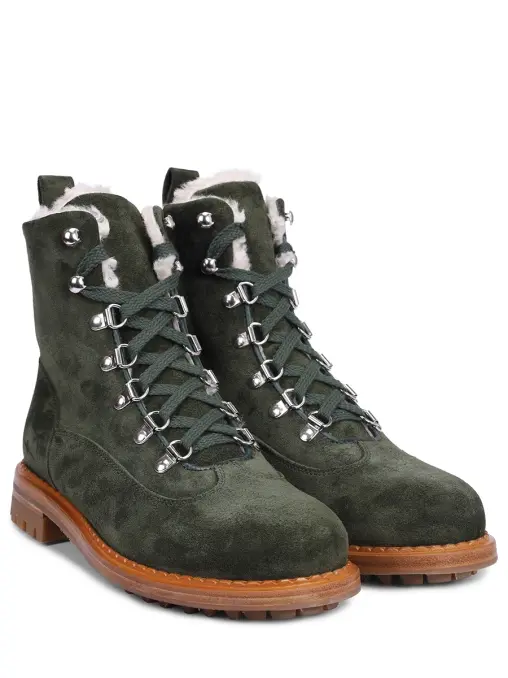 Ботинки замшевые на меху KITON