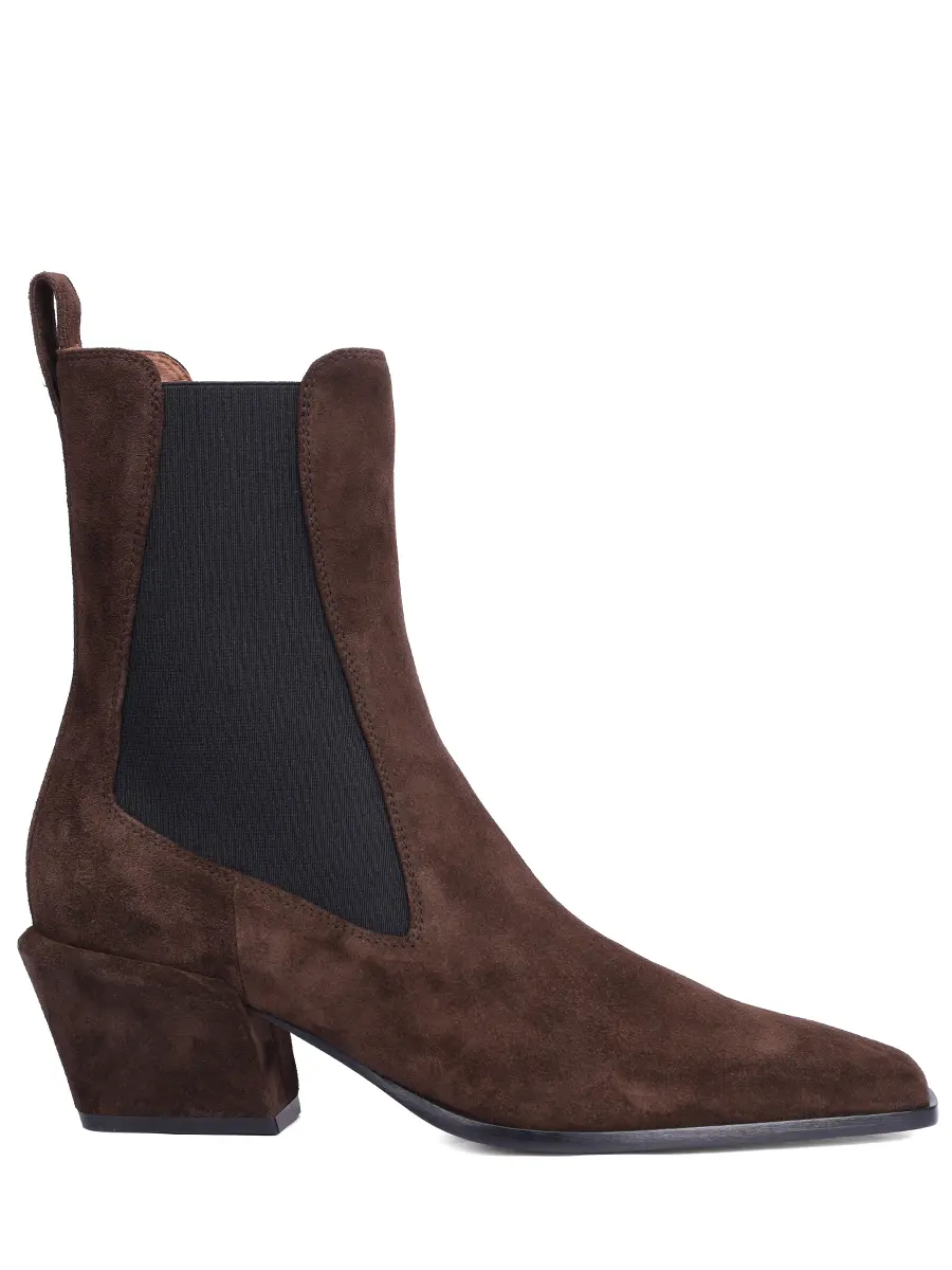 Ботильоны замшевые