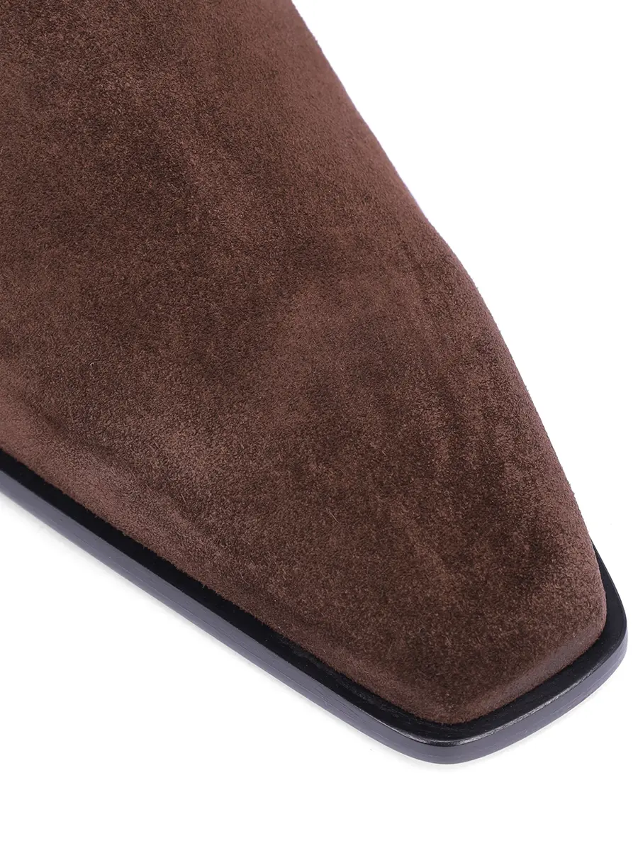 Ботильоны замшевые