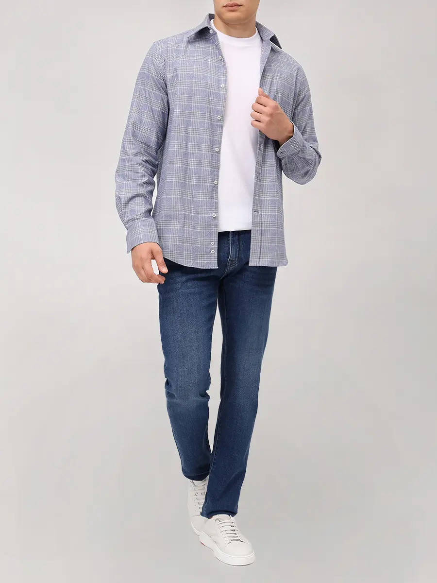 Рубашка Regular Fit хлопковая