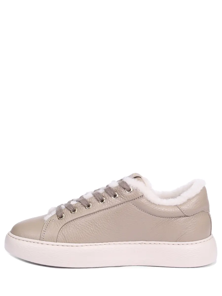 Кеды кожаные на меху