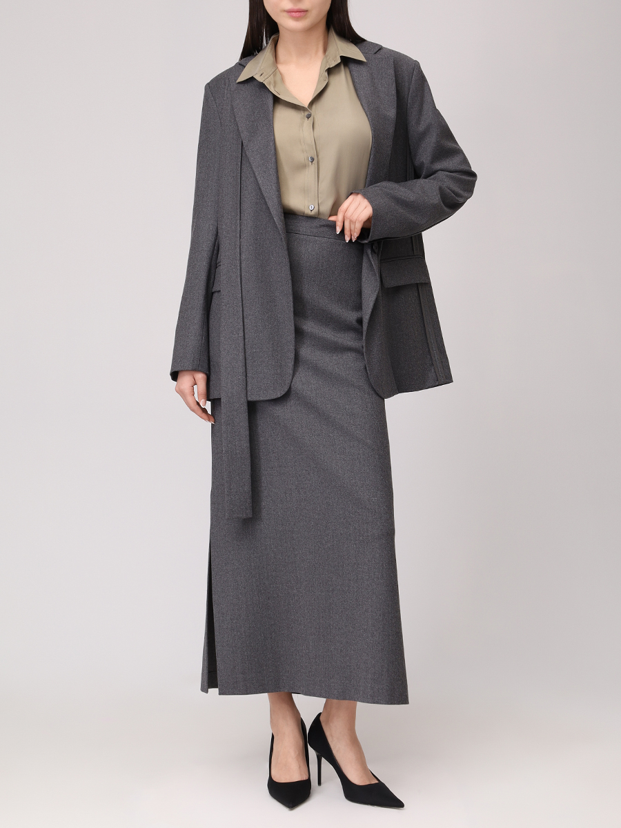 Юбка из шерсти и вискозы