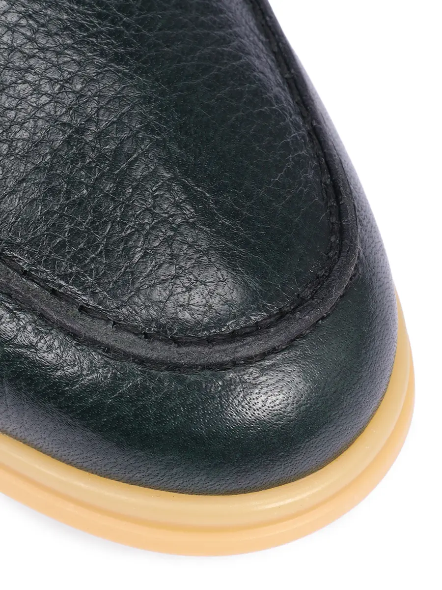 Лоферы кожаные