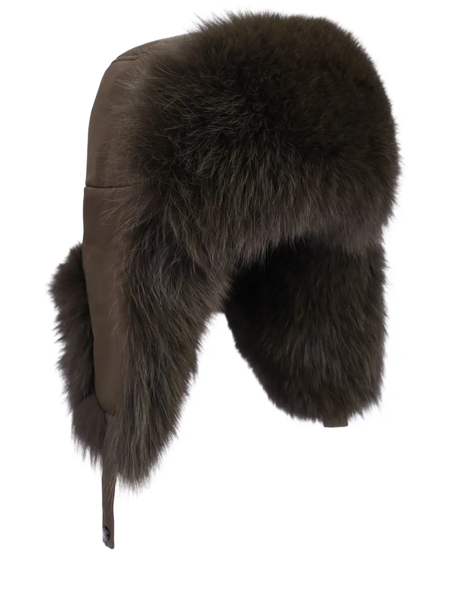 Шапка из меха лисы