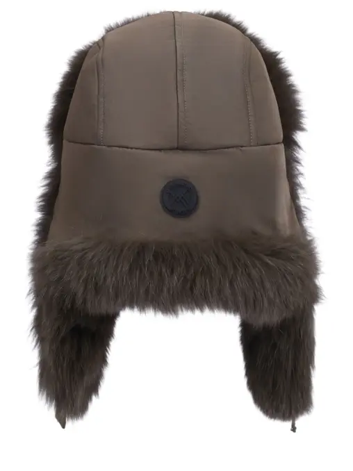 Шапка из меха лисы YVES SALOMON