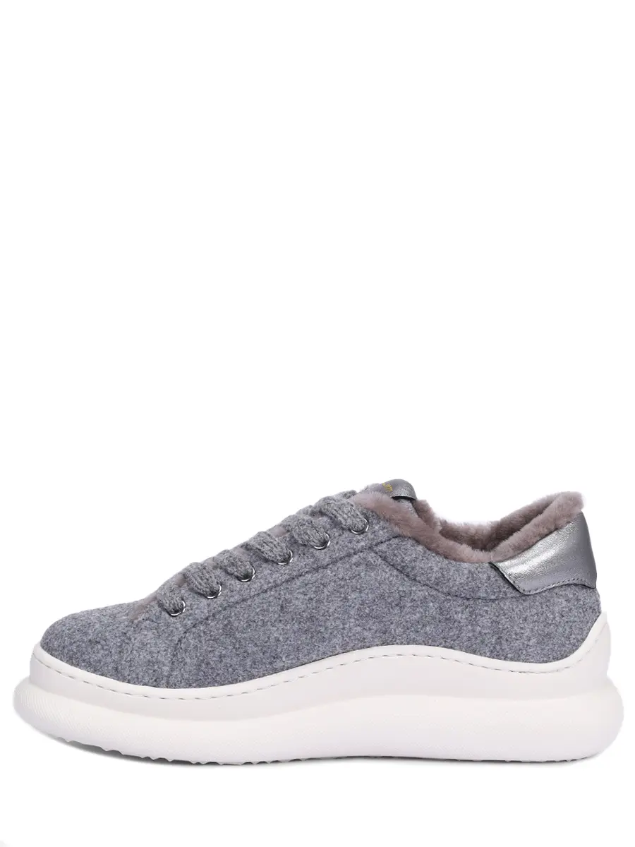 Кеды текстильные на меху