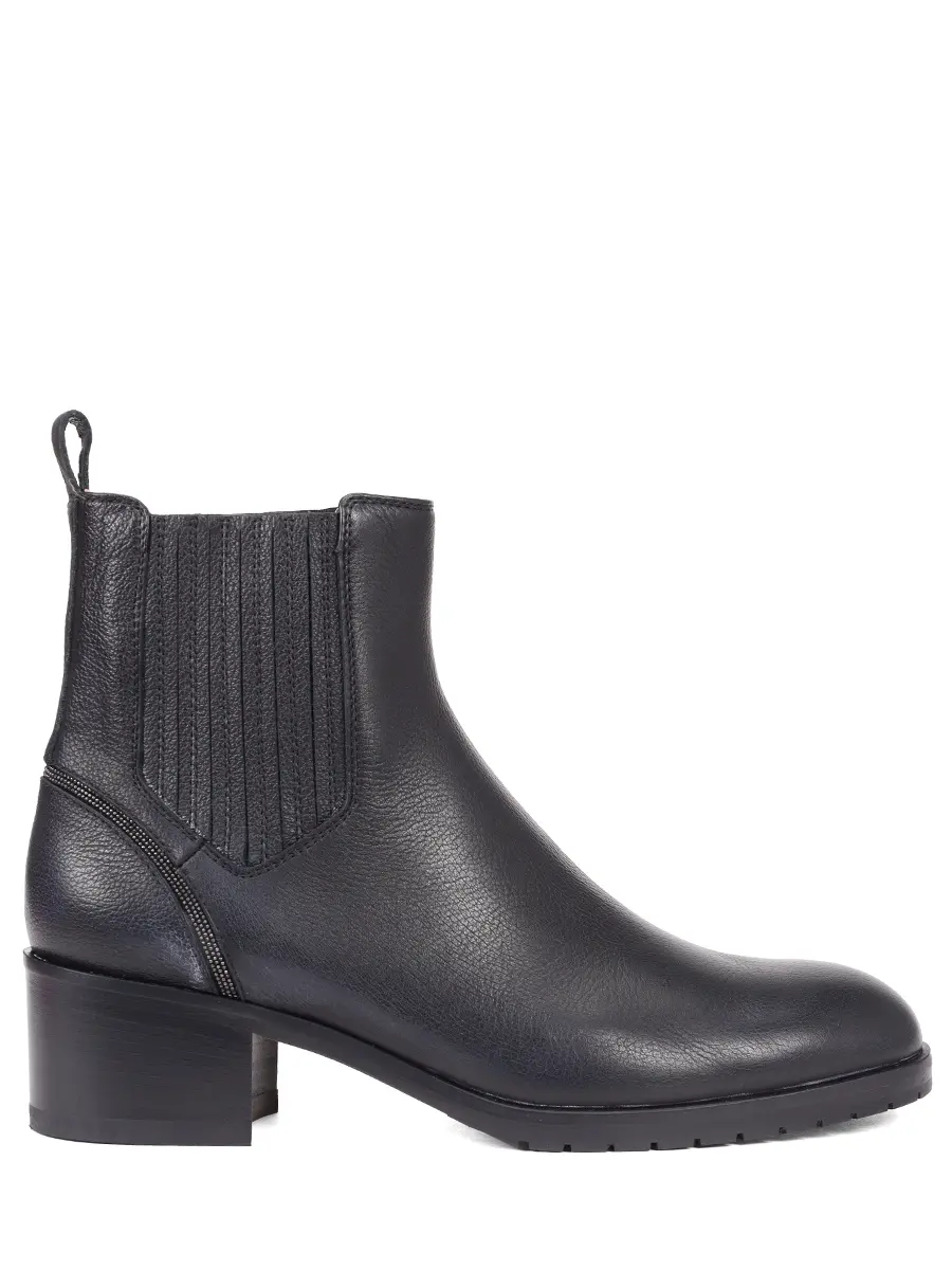 Ботильоны кожаные