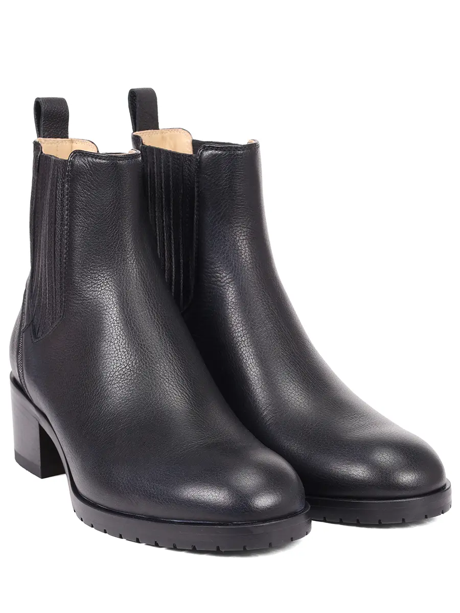 Ботильоны кожаные