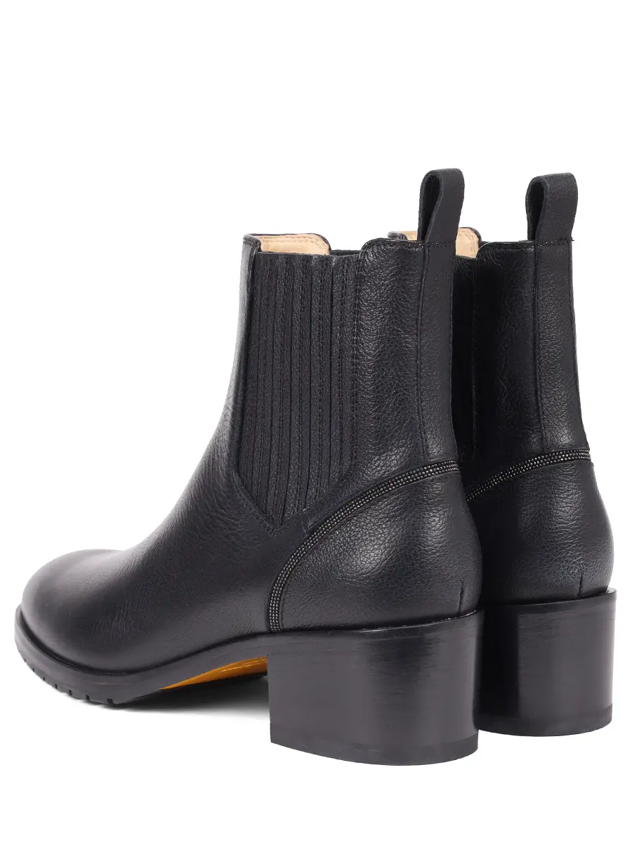 Ботильоны кожаные