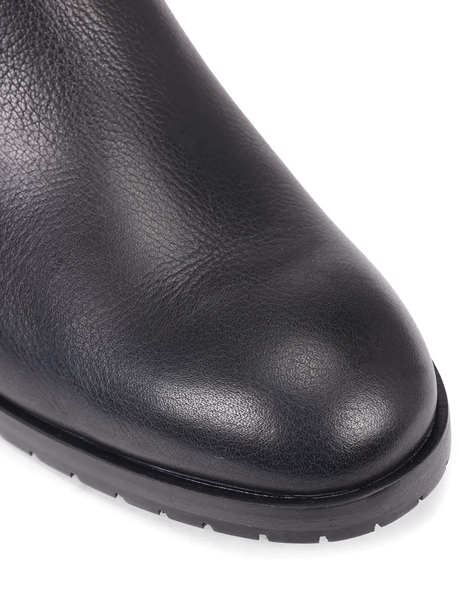 Ботильоны кожаные