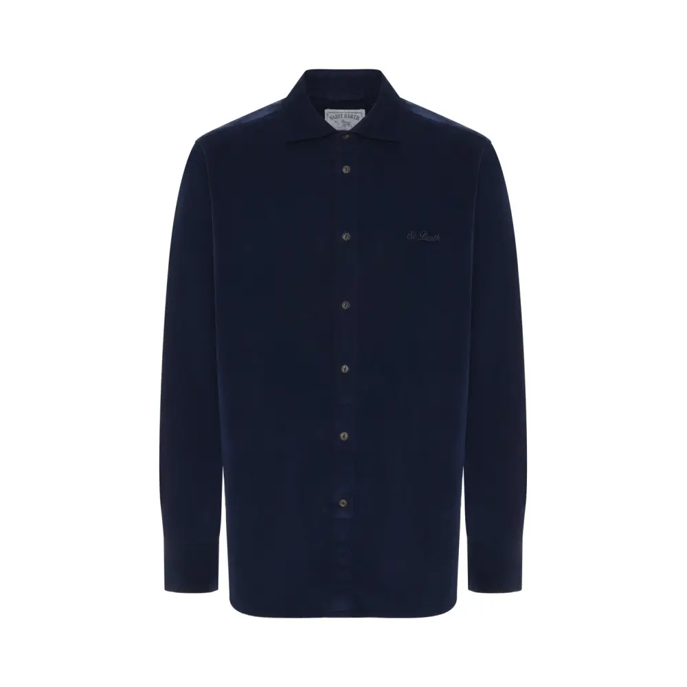 Рубашка Slim Fit вельветовая