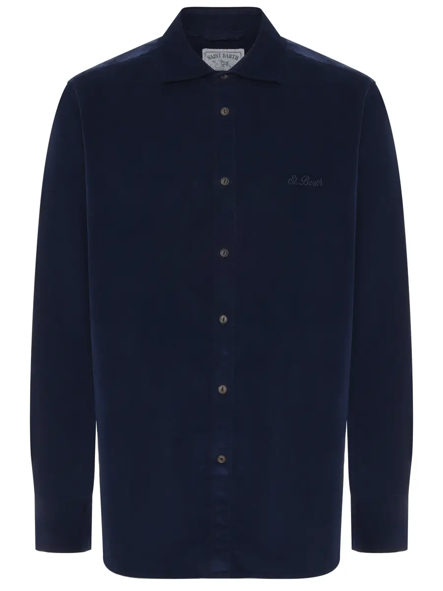 Рубашка Slim Fit вельветовая