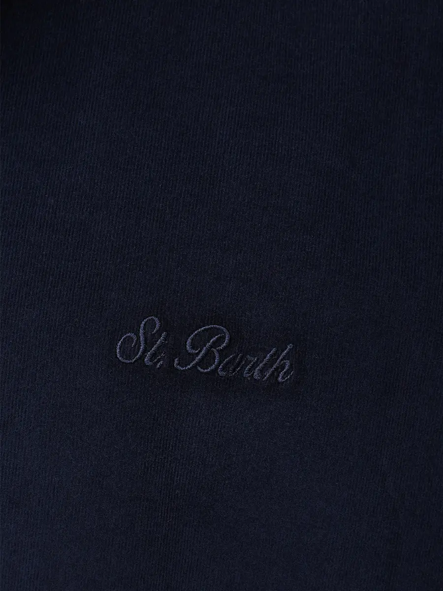 Рубашка Slim Fit вельветовая