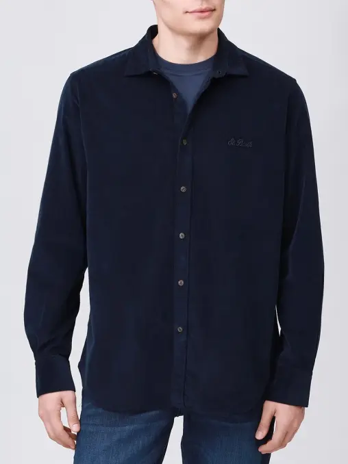 Рубашка Slim Fit вельветовая MC2 SAINT BARTH