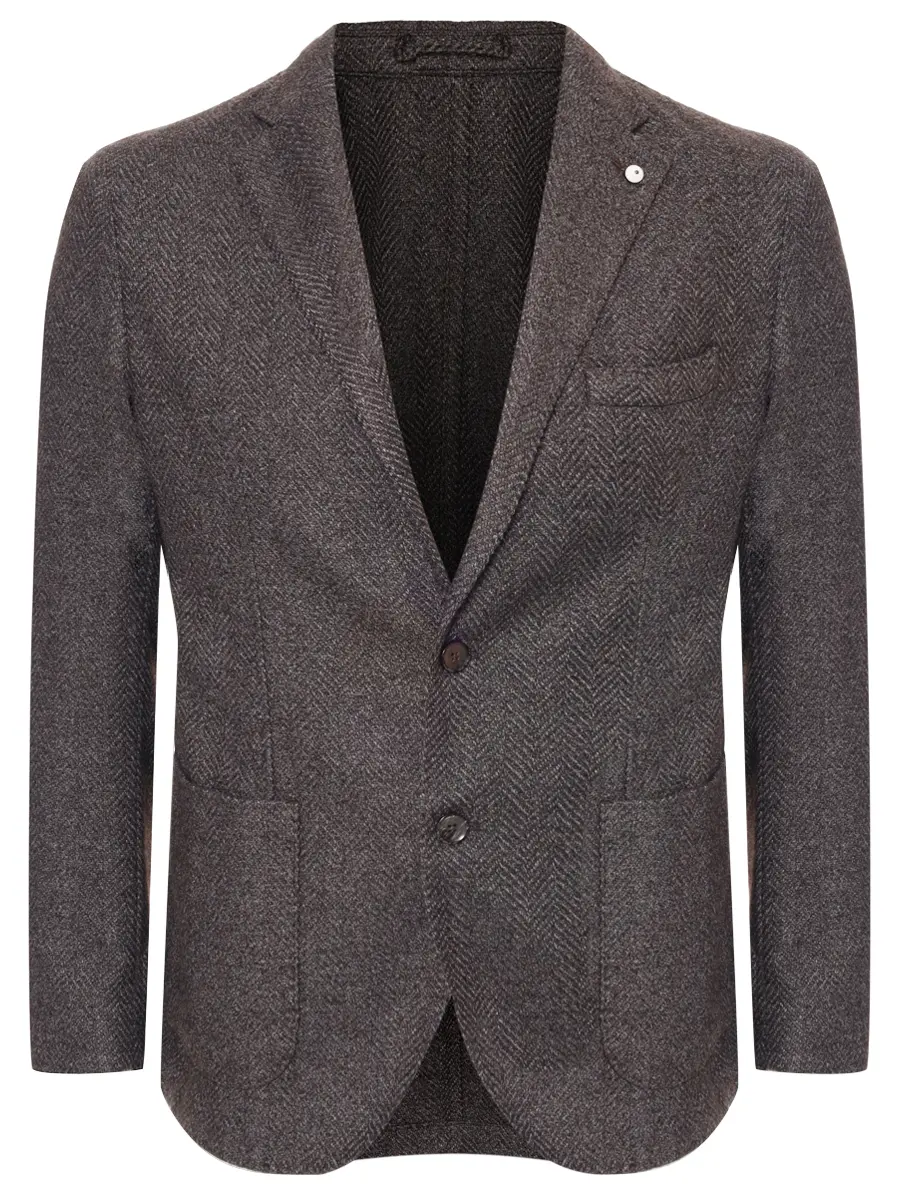 Пиджак из шерсти и хлопка