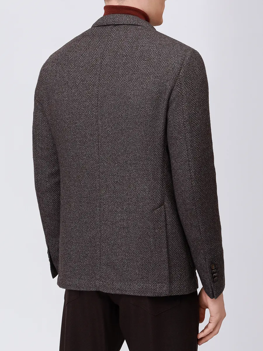 Пиджак из шерсти и хлопка