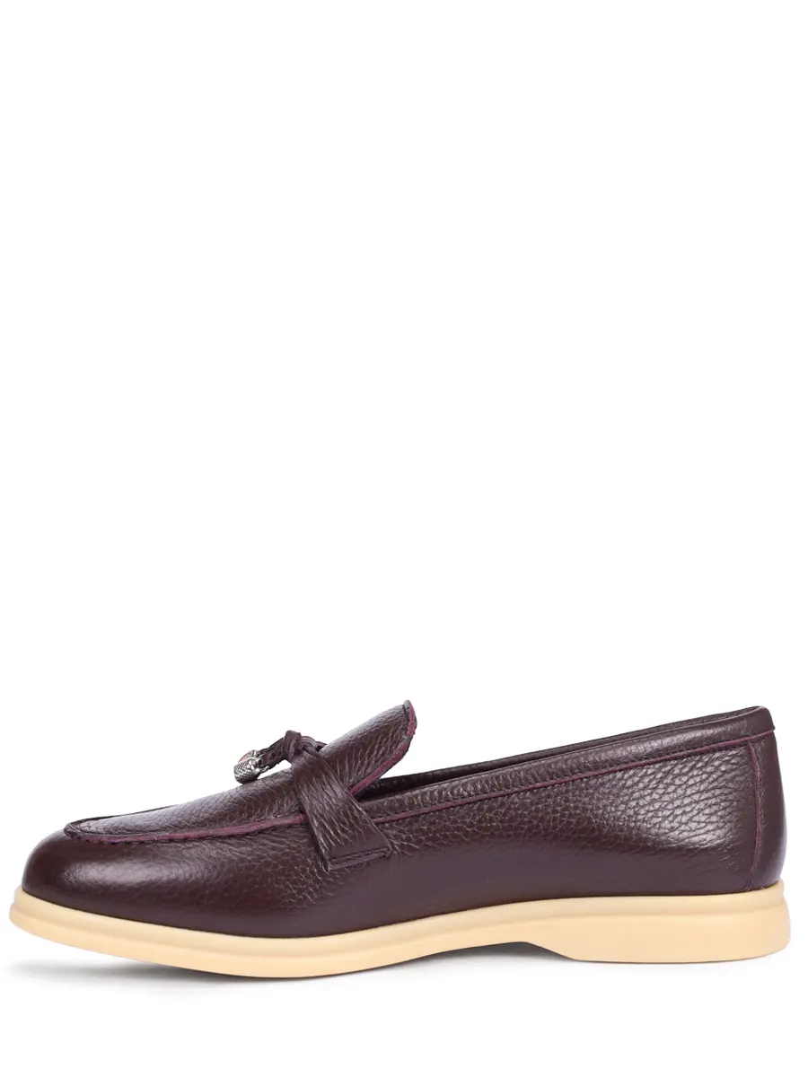 Лоферы кожаные на байке