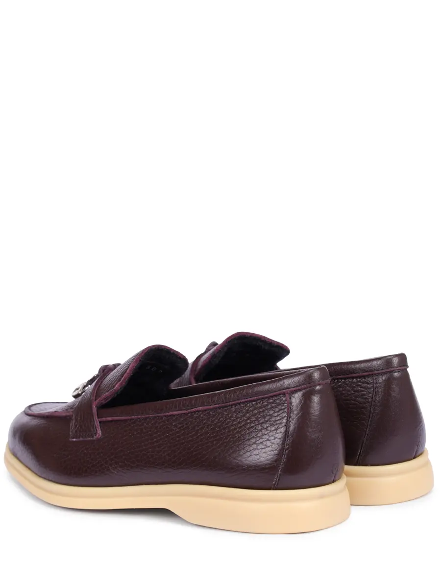 Лоферы кожаные на байке